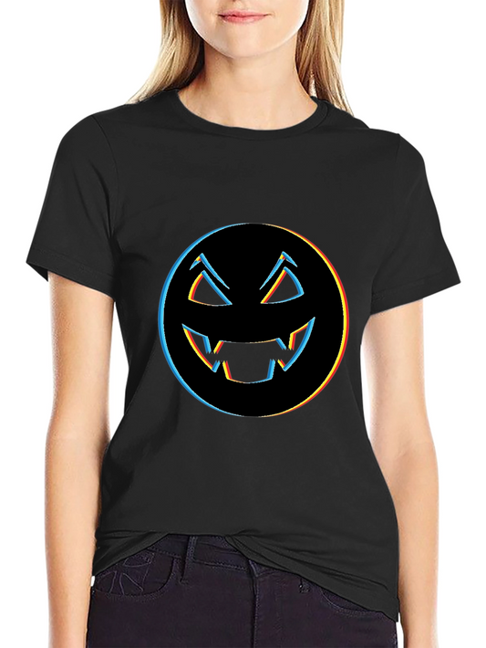 Halloween Pumpkin Face Graphic Tee