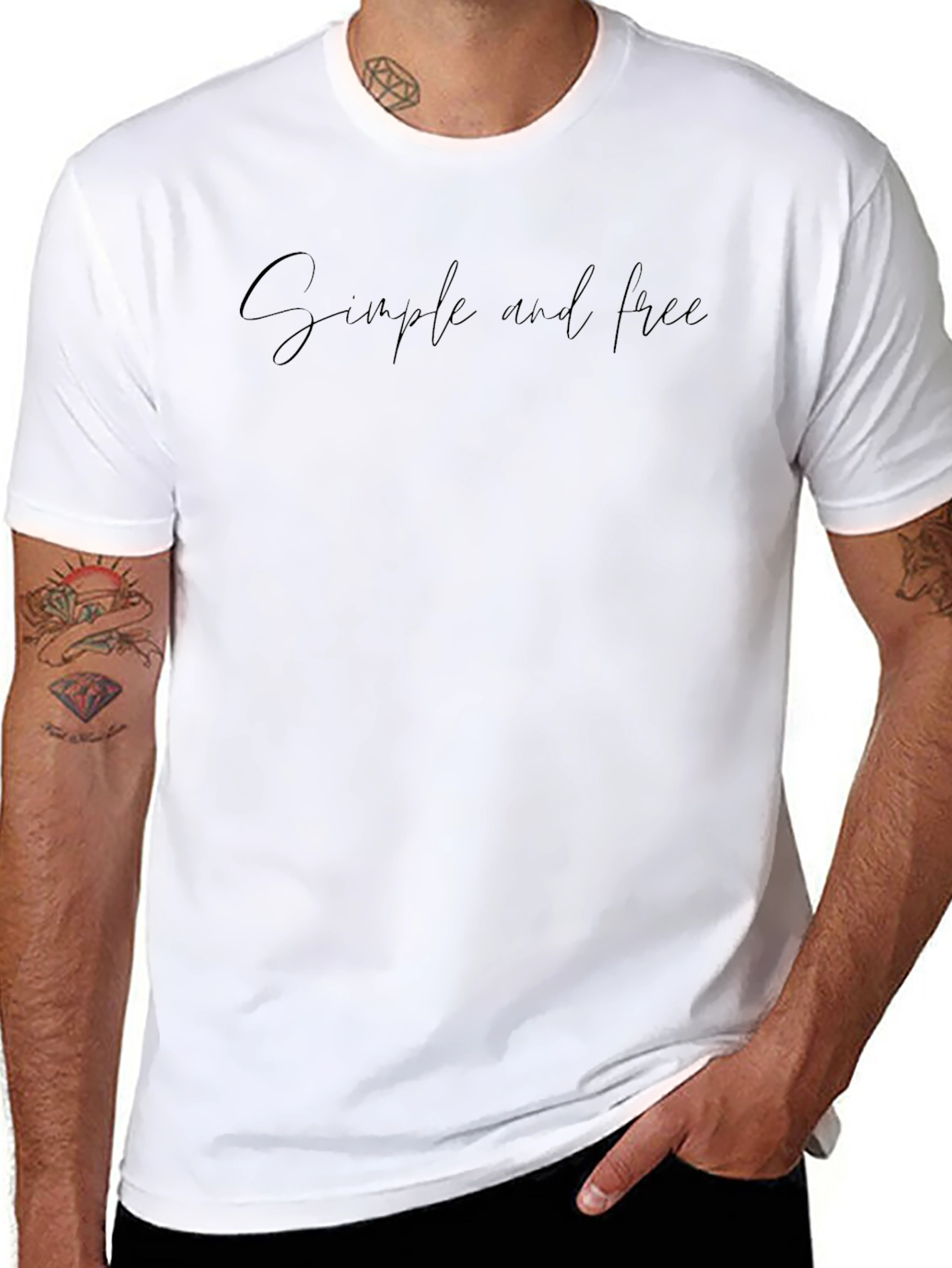 Simple and Free Black T-Shirt