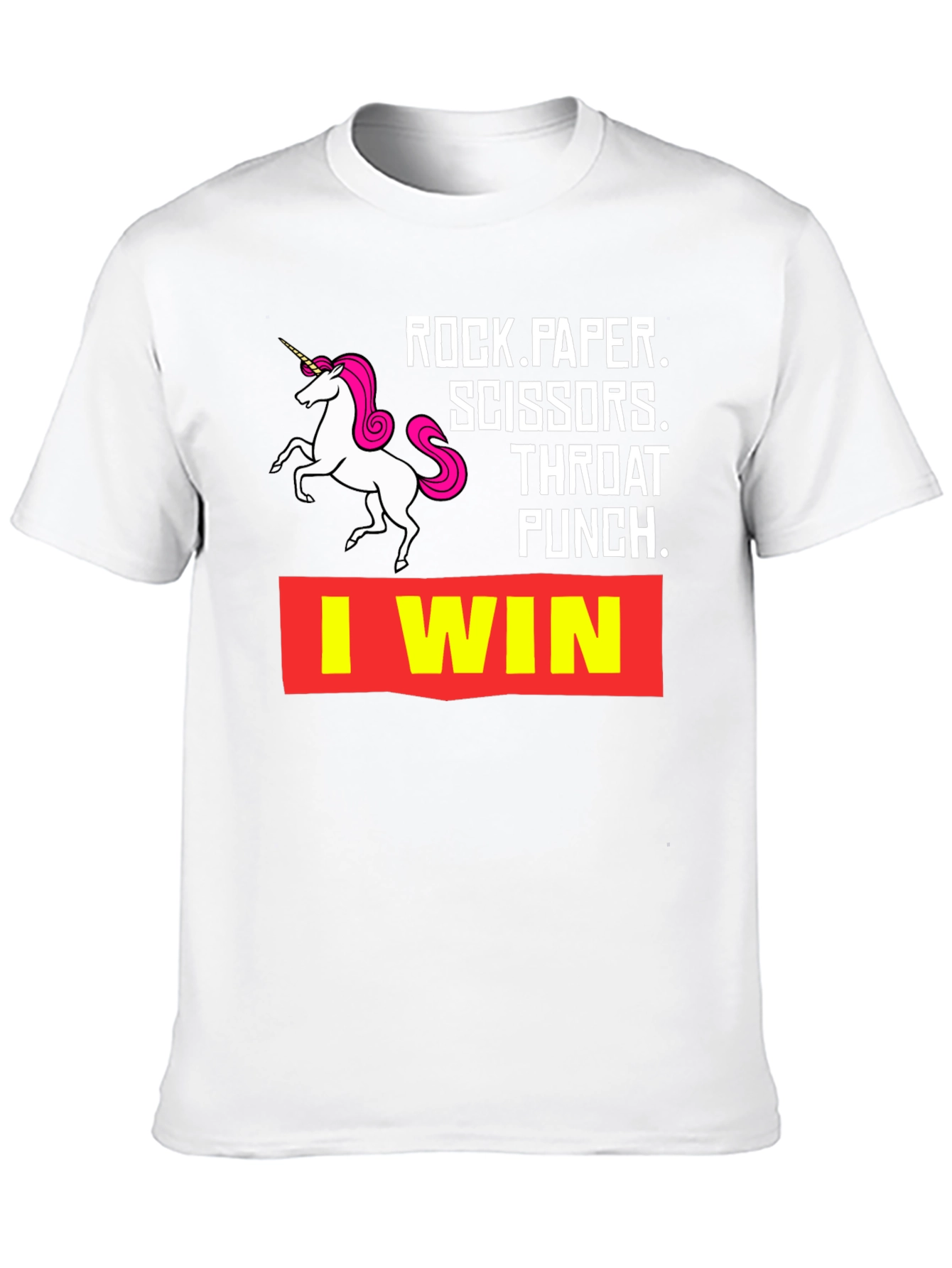 Rock Paper Scissors Throat Punch I Win T-Shirt