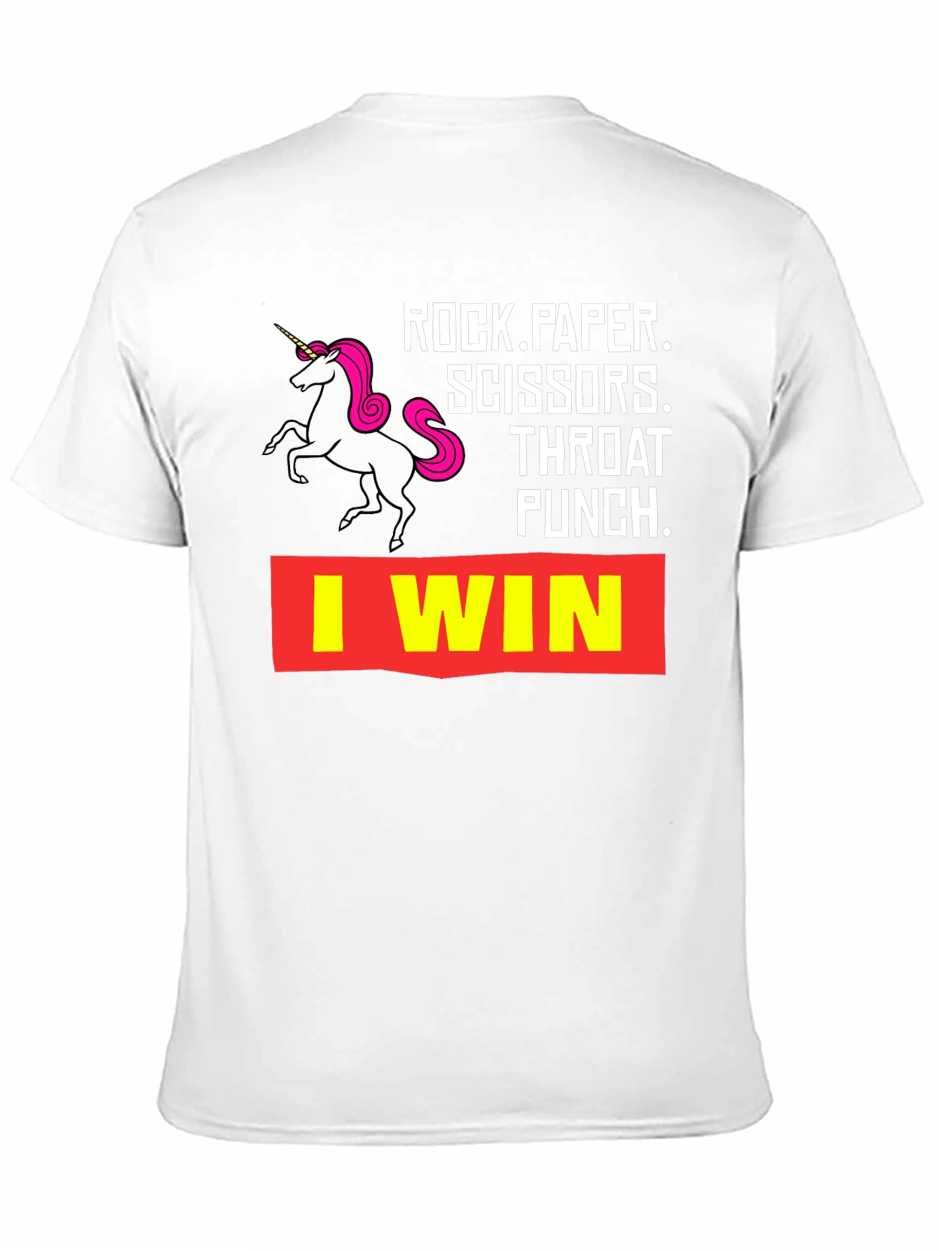 Rock Paper Scissors Throat Punch I Win T-Shirt