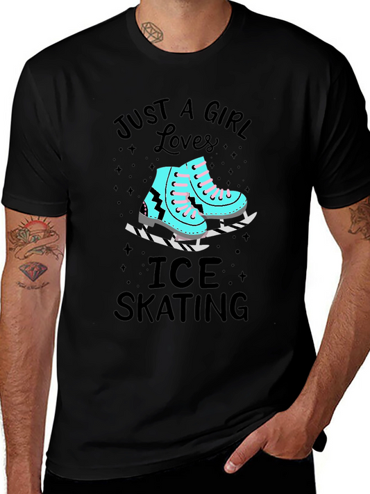 Just a Girl Who Loves Ice Skating T-Shirt
