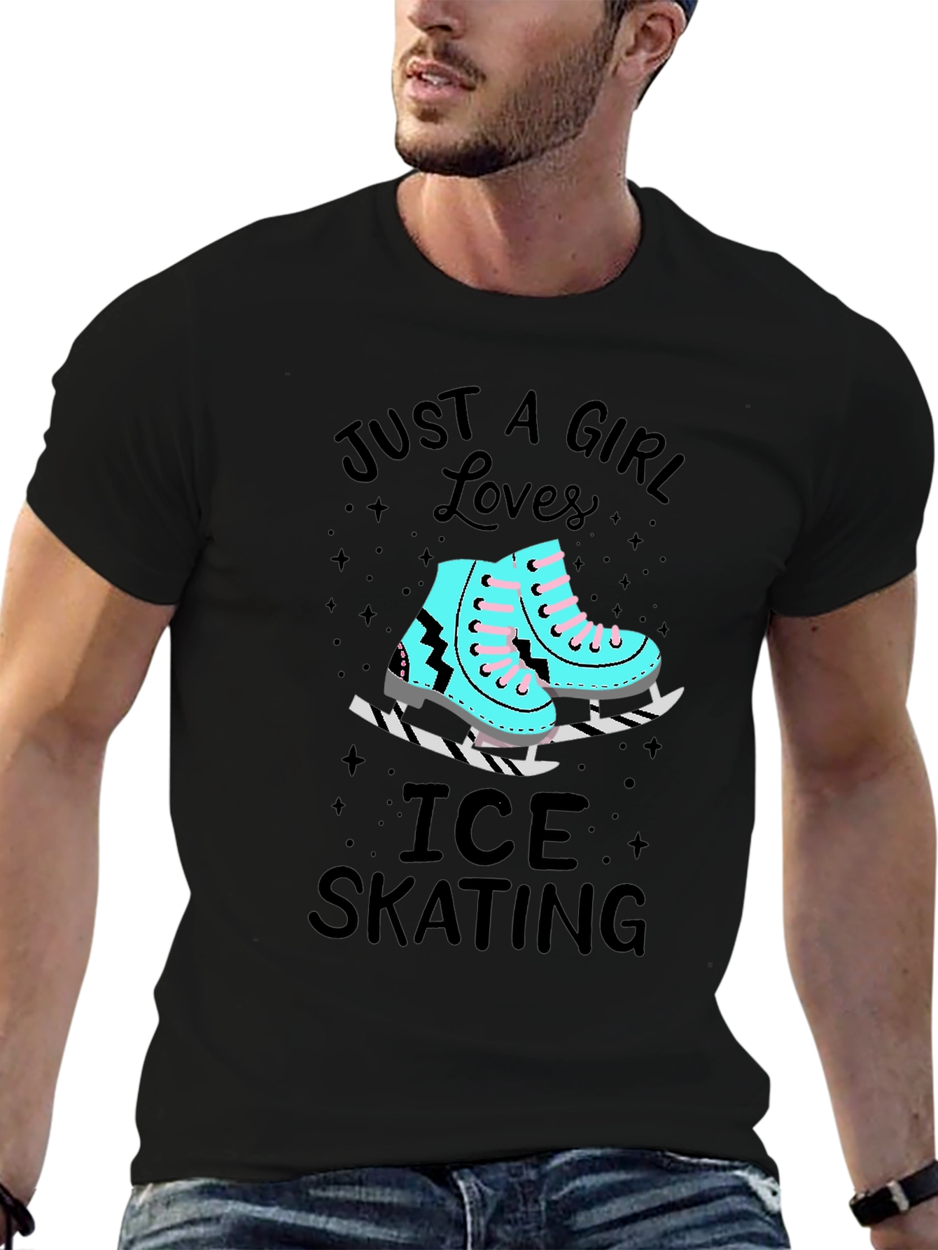 Just a Girl Who Loves Ice Skating T-Shirt