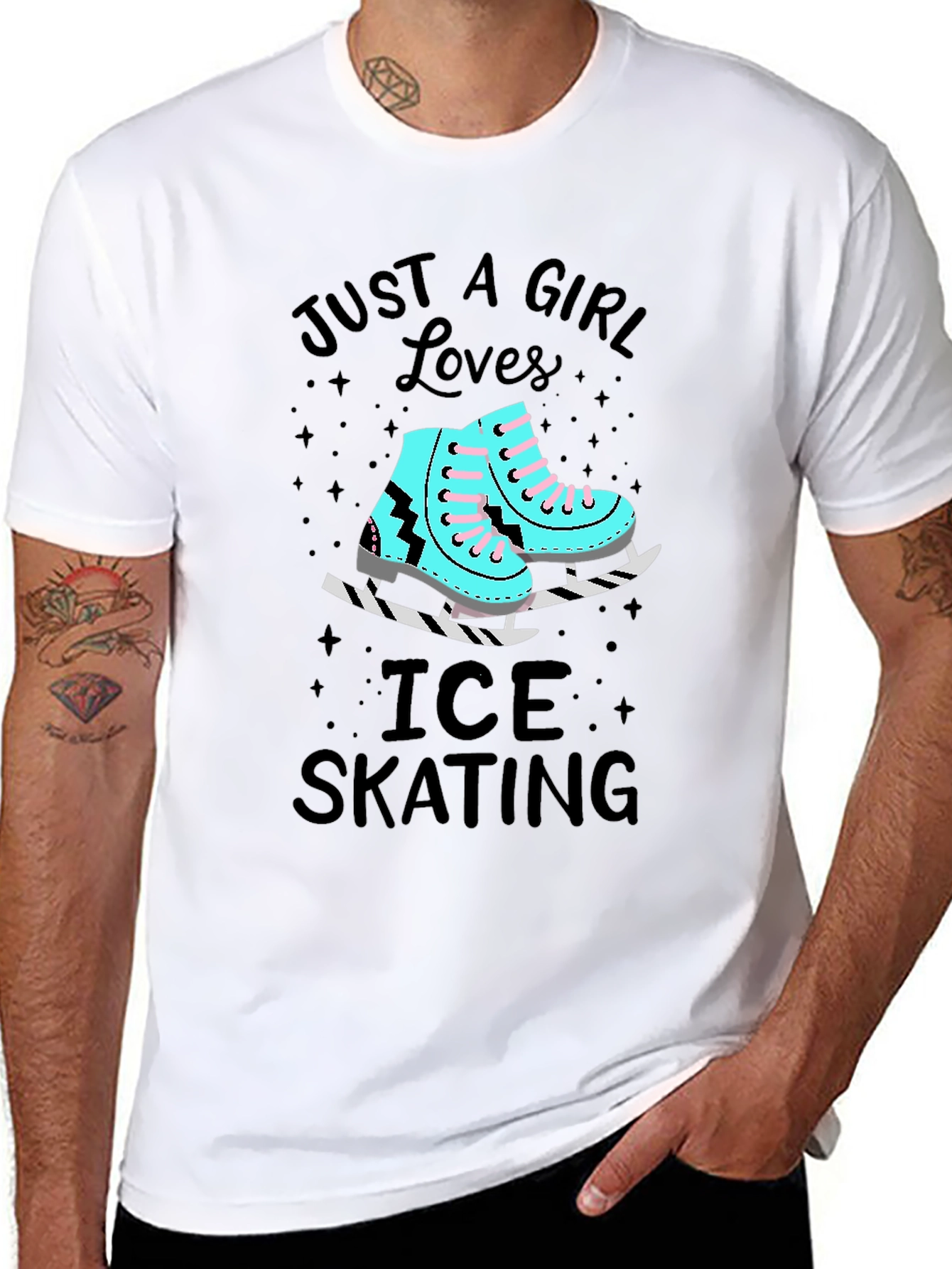Just a Girl Who Loves Ice Skating T-Shirt
