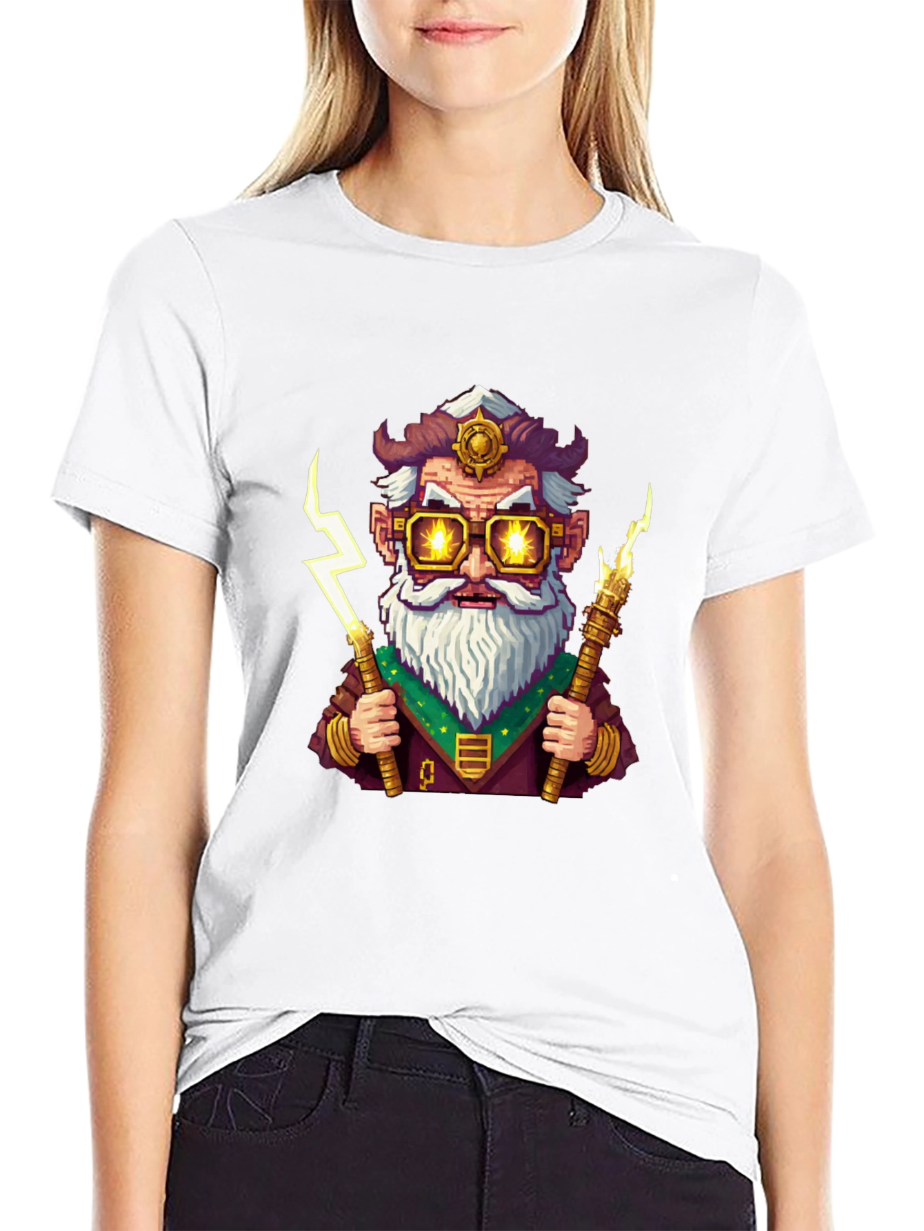 Wizard Cartoon Graphic T-Shirt