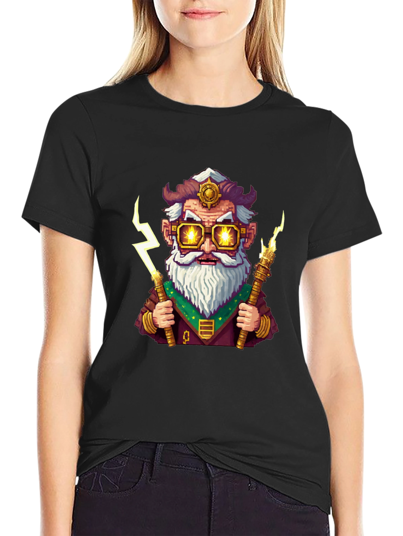 Wizard Cartoon Graphic T-Shirt