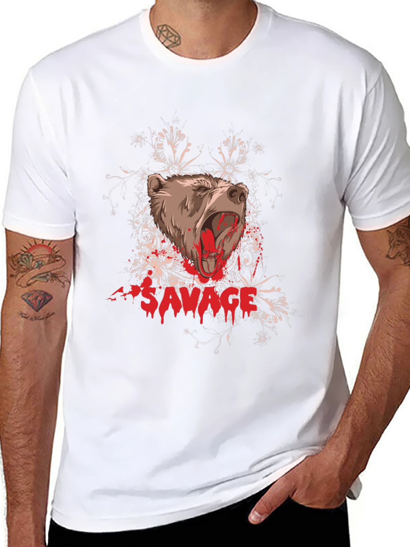 Savage Bear Graphic T-Shirt