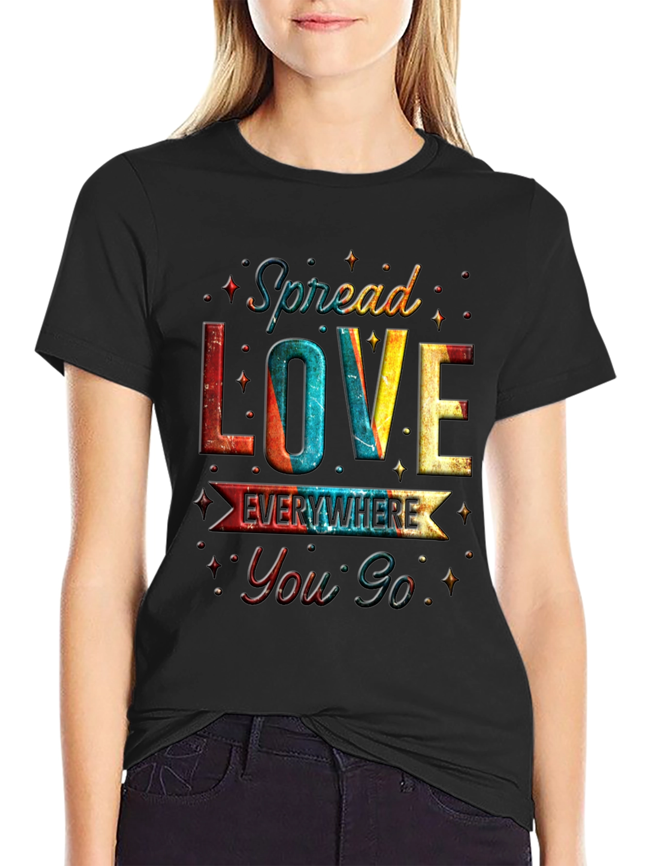 Spread Love Everywhere You Go Graphic T-Shirt