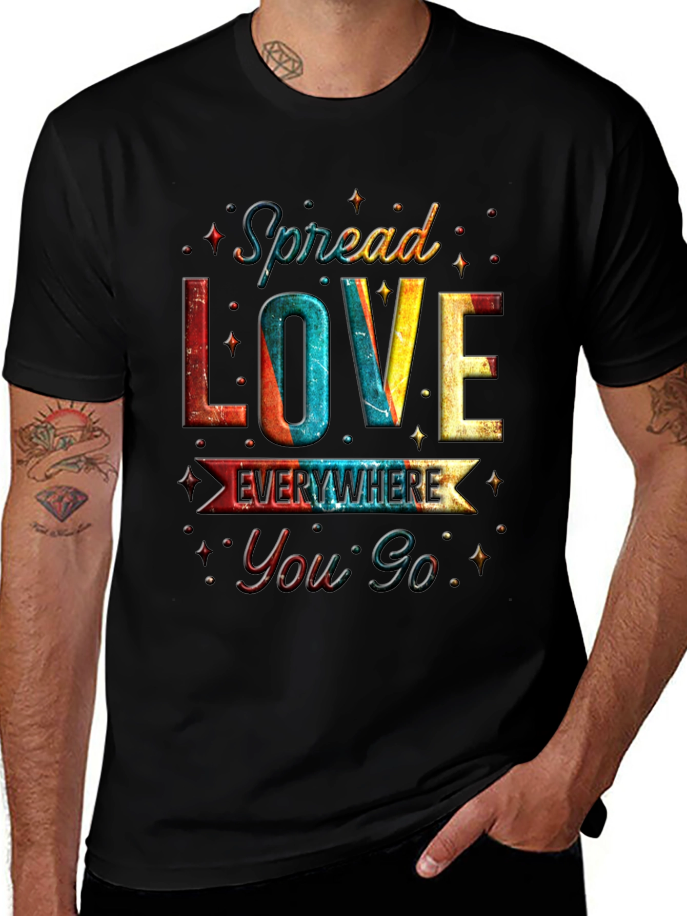 Spread Love Everywhere You Go Graphic T-Shirt
