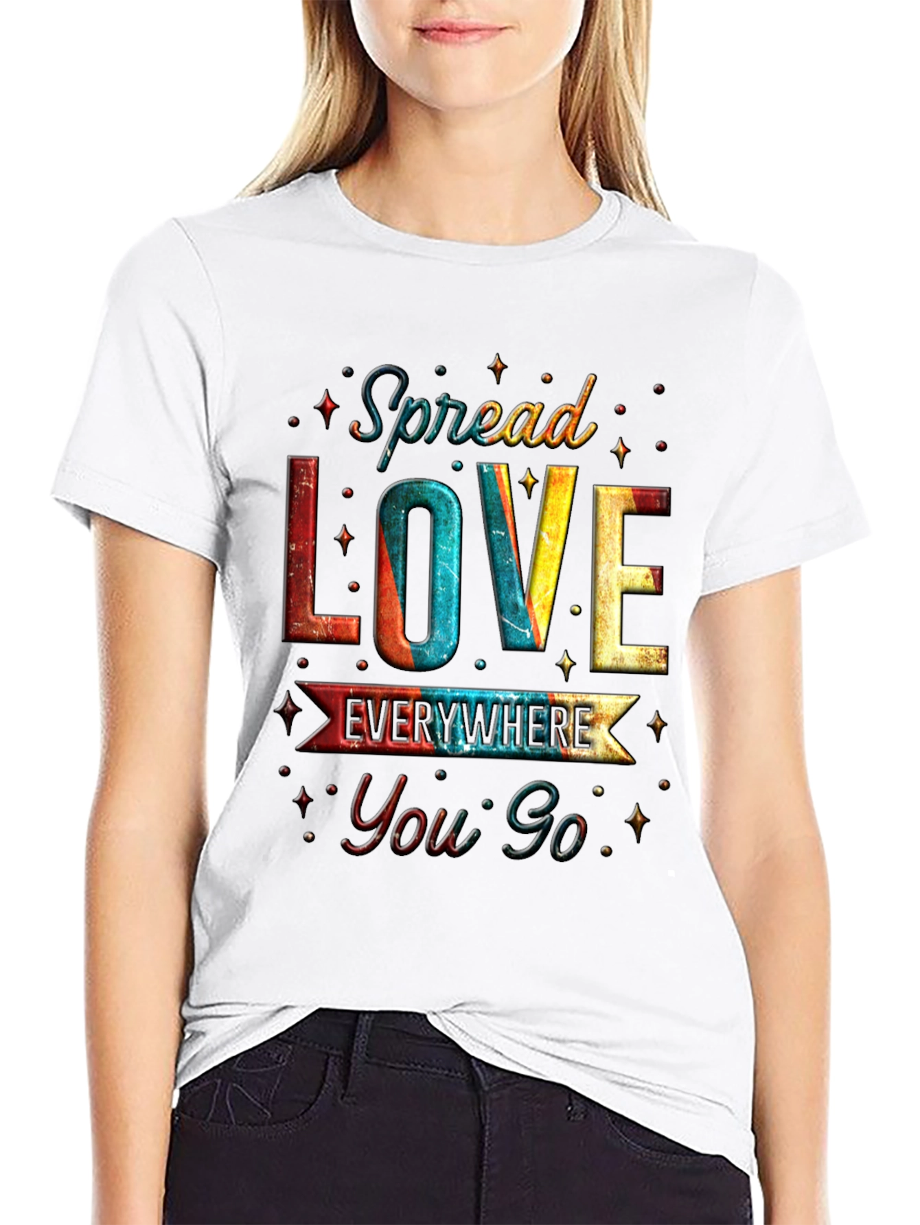 Spread Love Everywhere You Go Graphic T-Shirt