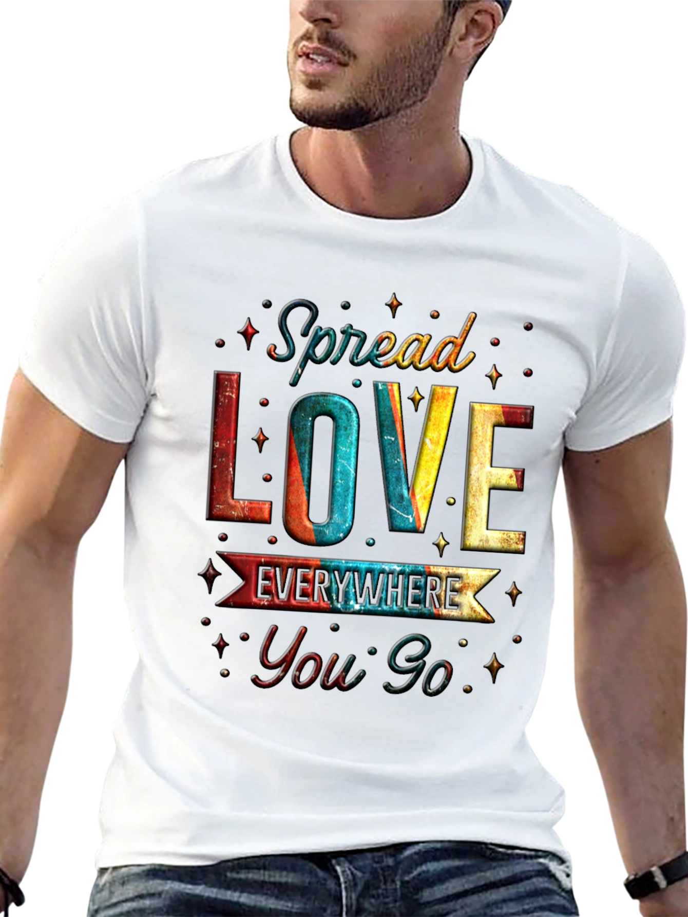 Spread Love Everywhere You Go Graphic T-Shirt