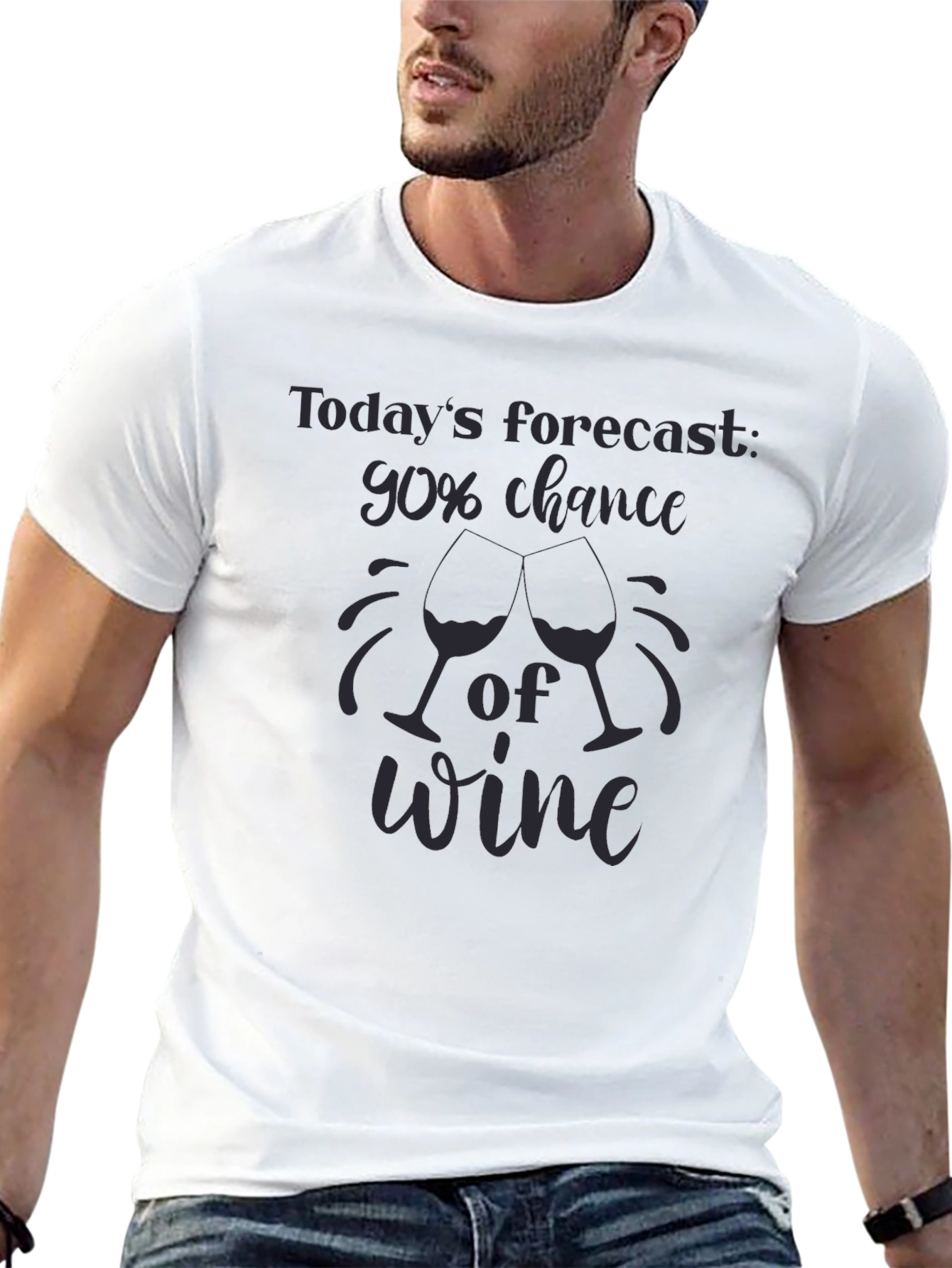 Wine Forecast Graphic Tee - Soft Cotton Blend