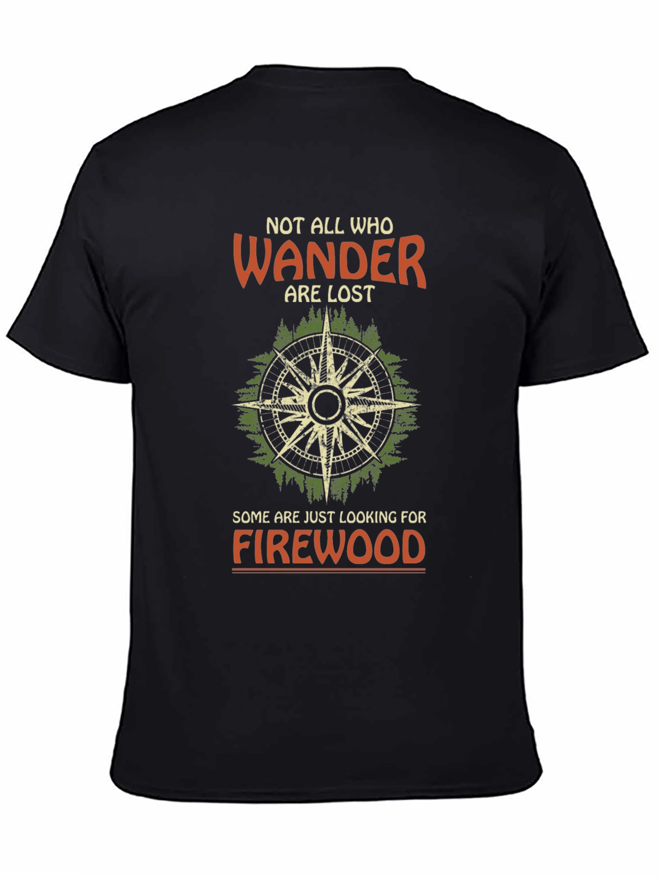 Wanderer Firewood Compass Graphic Tee