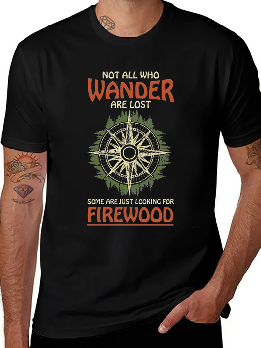 Wanderer Firewood Compass Graphic Tee