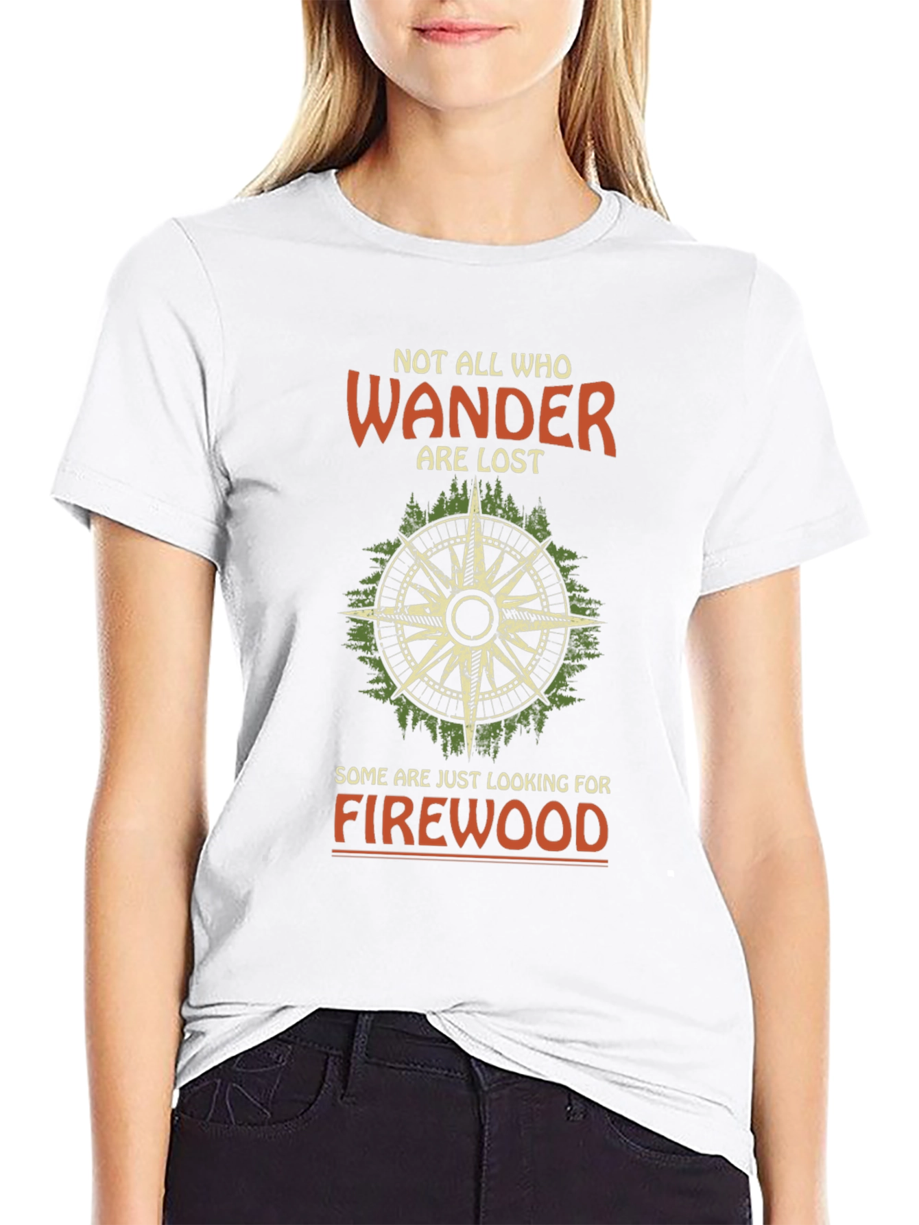 Wanderer Firewood Compass Graphic Tee