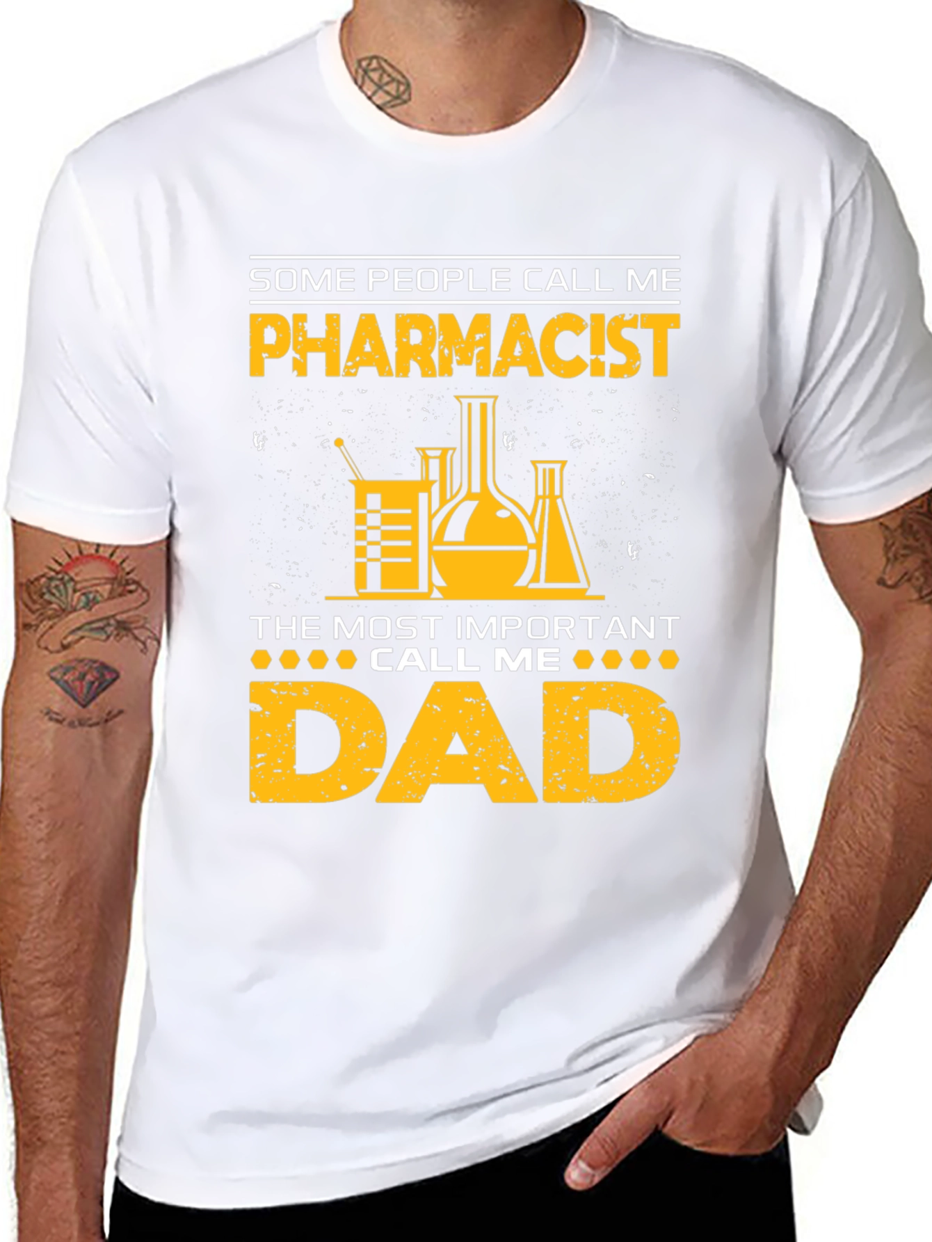 Pharmacist Dad Graphic T-Shirt - Funny Fathers Day Gift