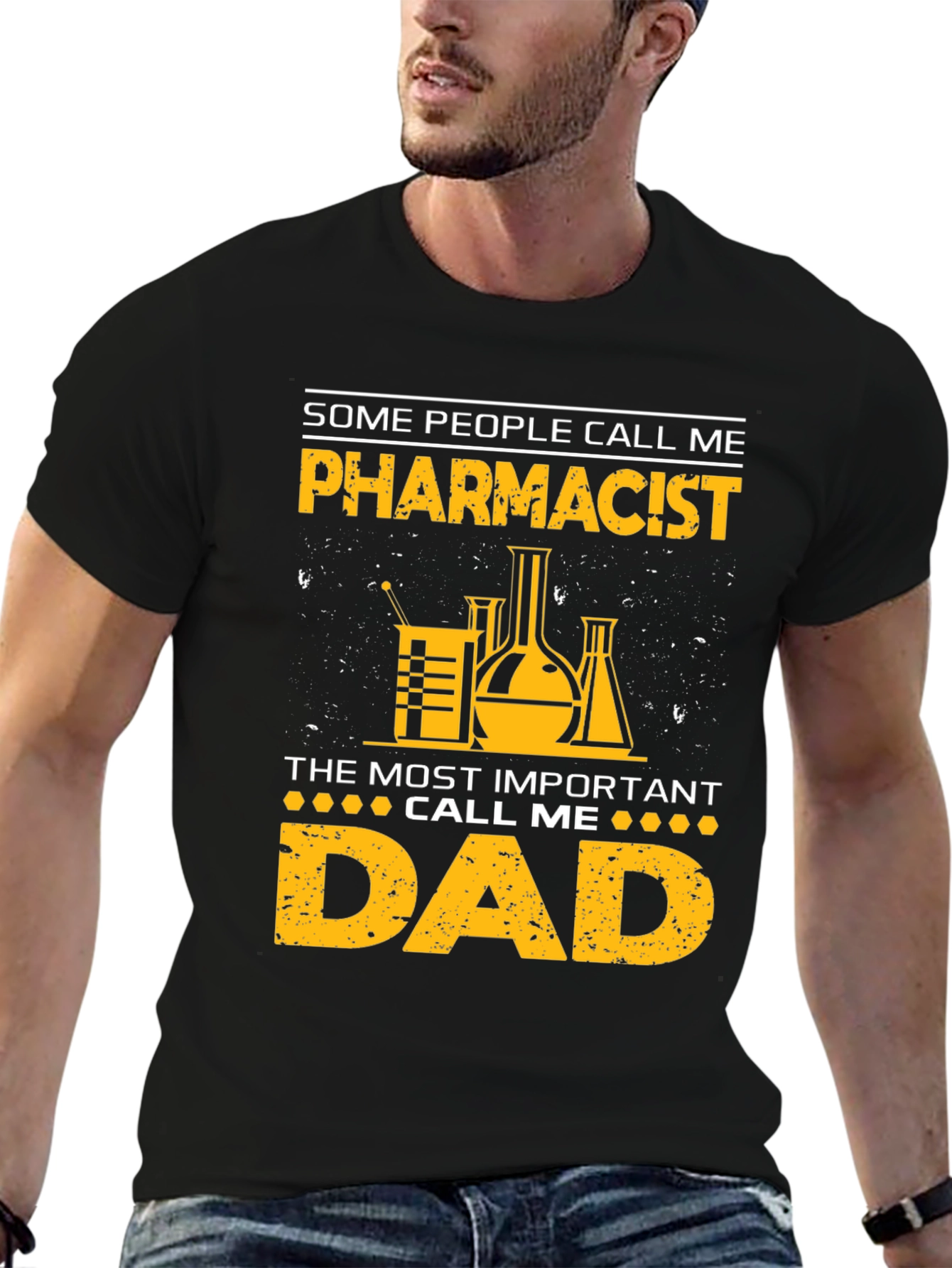 Pharmacist Dad Graphic T-Shirt - Funny Fathers Day Gift