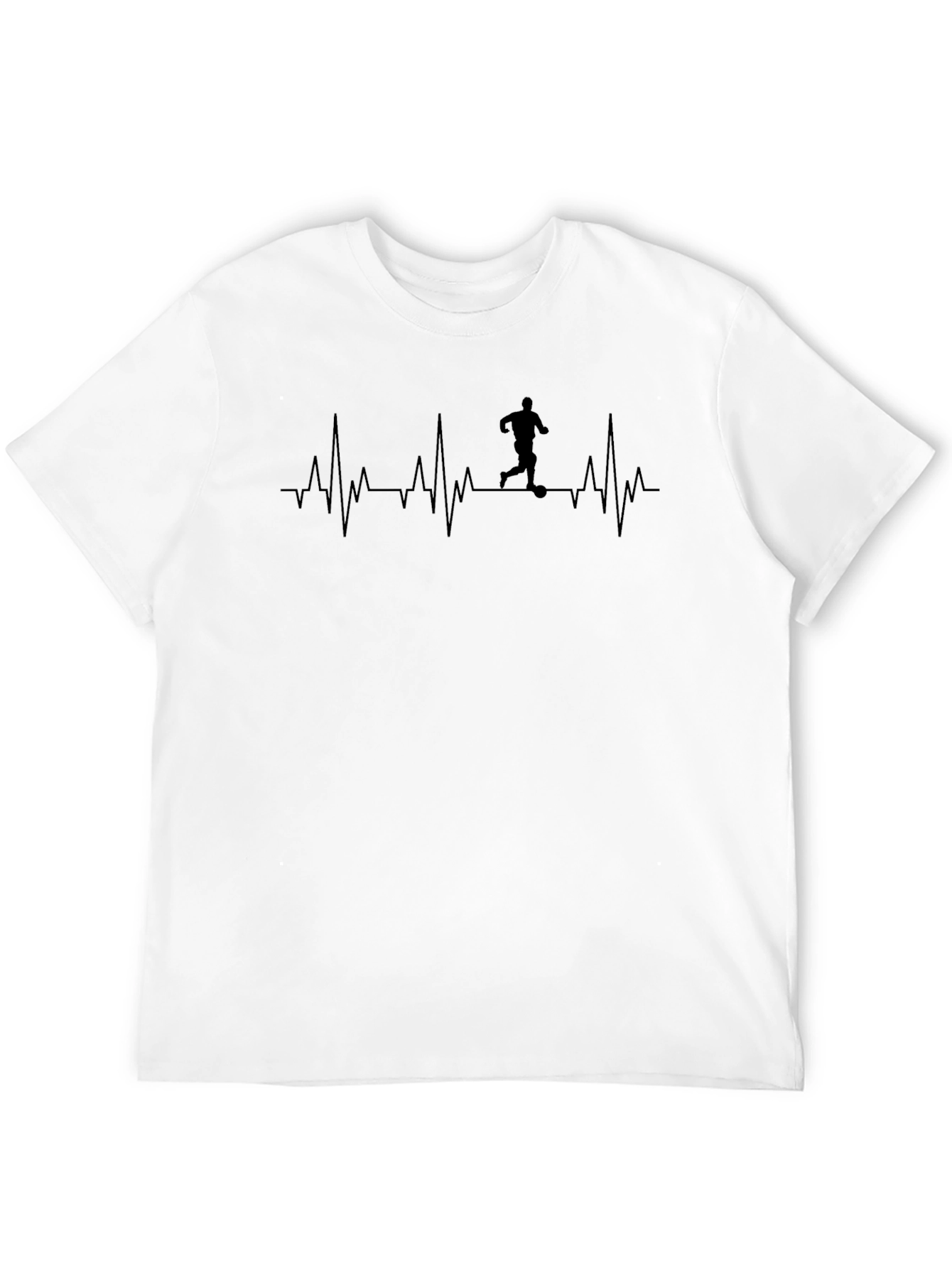 Soccer Heartbeat T-Shirt - Sporty Graphic Tee