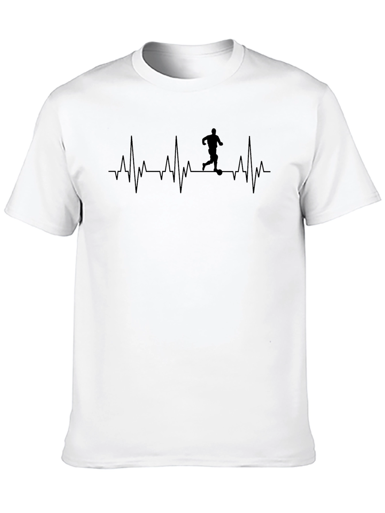 Soccer Heartbeat T-Shirt - Sporty Graphic Tee
