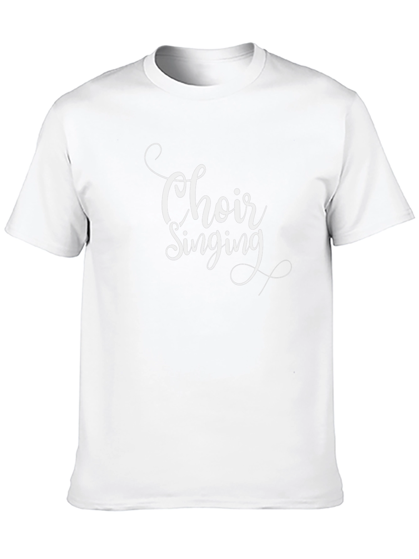 Choir Singing Black T-Shirt