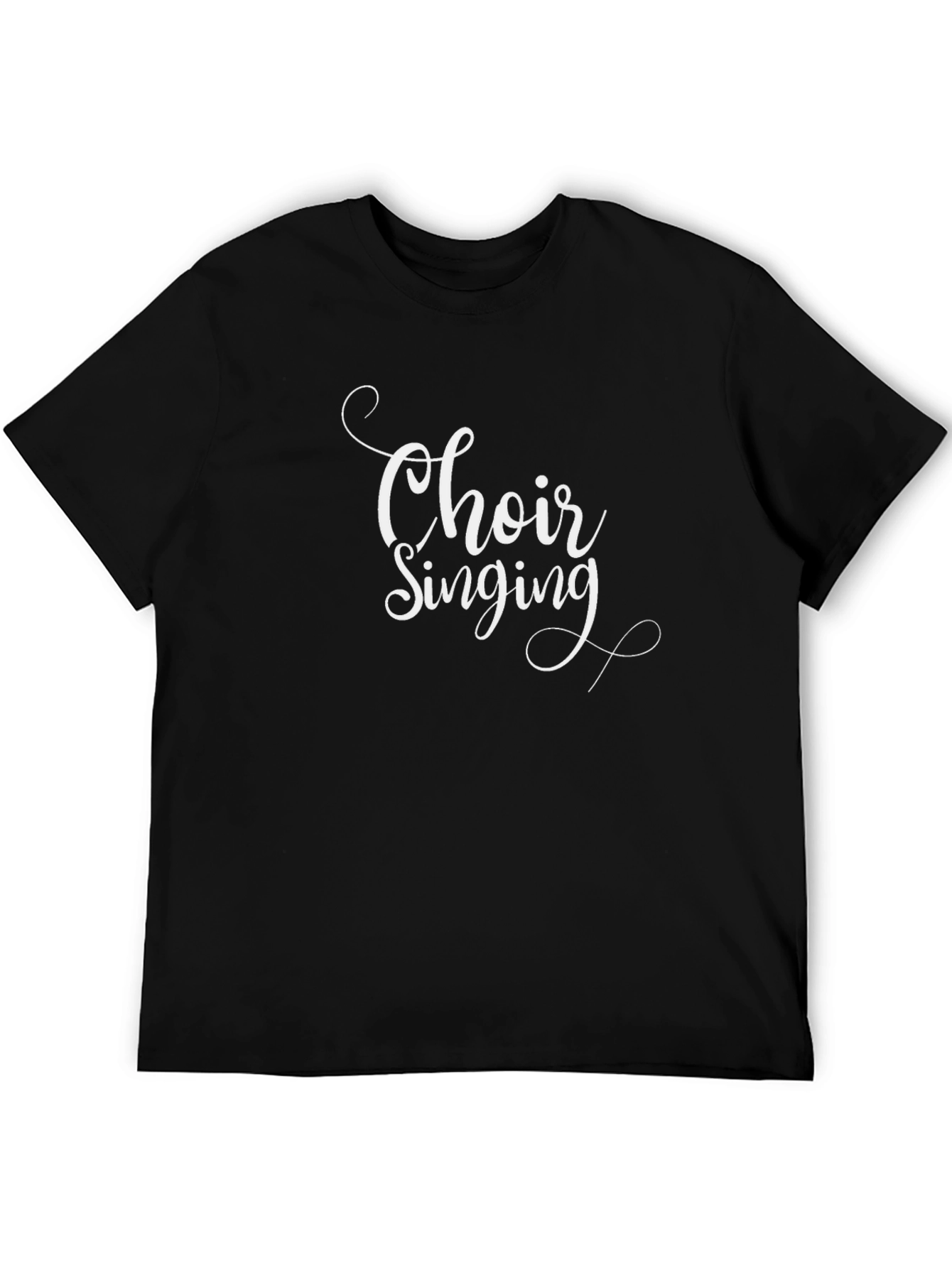 Choir Singing Black T-Shirt