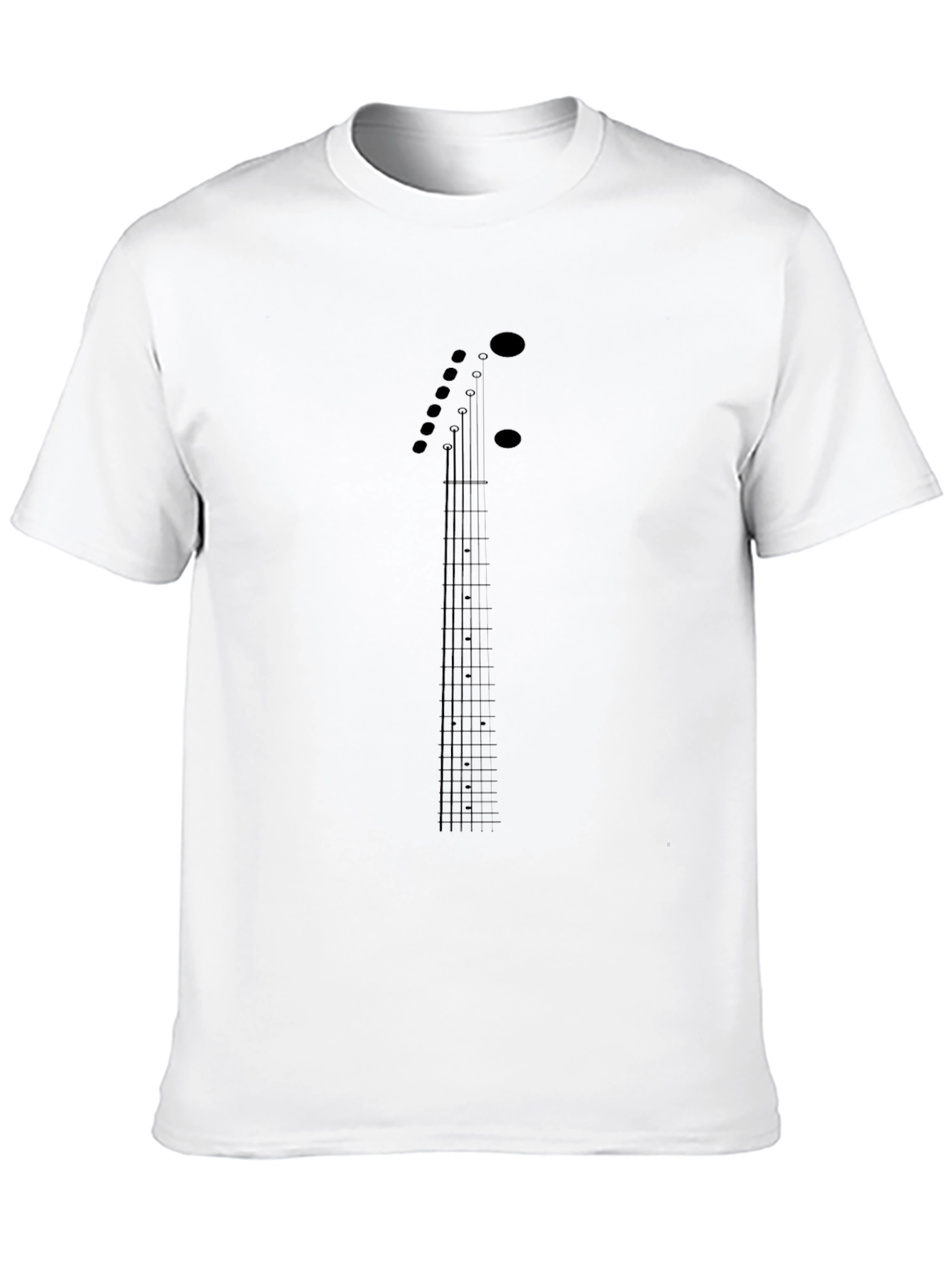 Guitar Fretboard Graphic Tee - Black