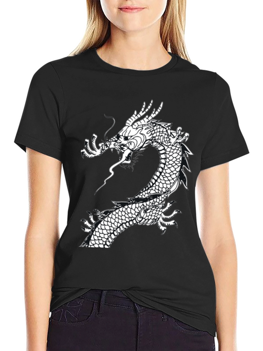 Dragon Graphic T-Shirt - Stylish Black Tee