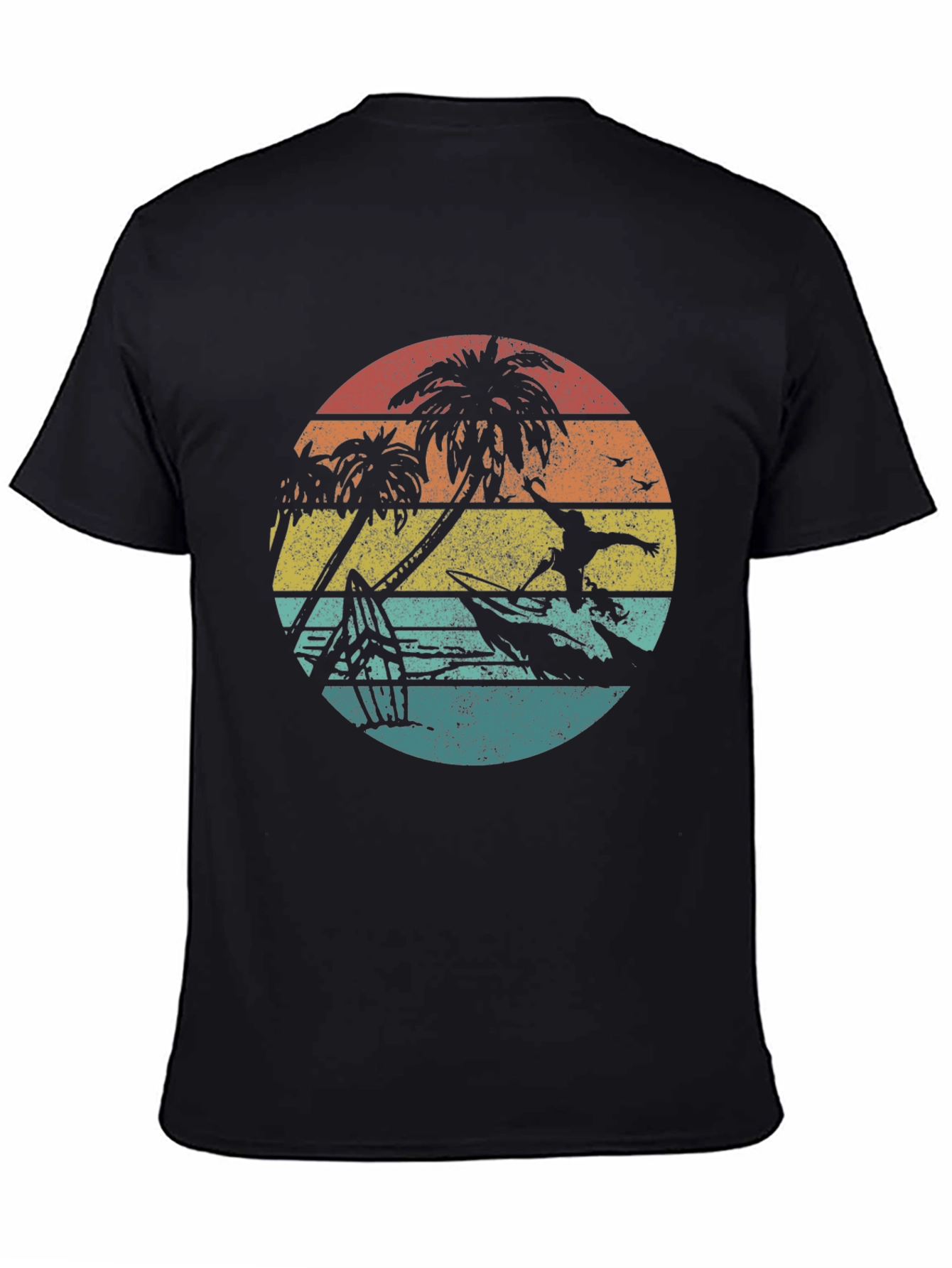 Retro Sunset Surfer Graphic Tee