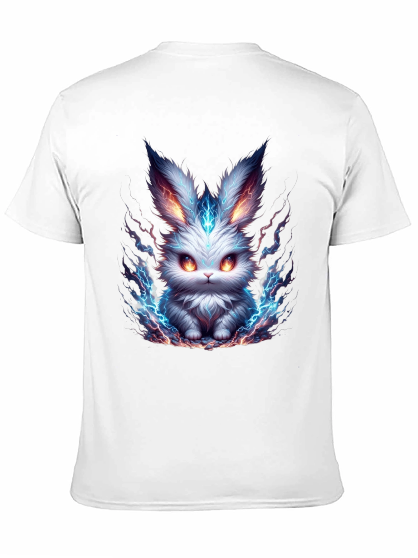 Electric Bunny Graphic Tee - Mens Black T-Shirt