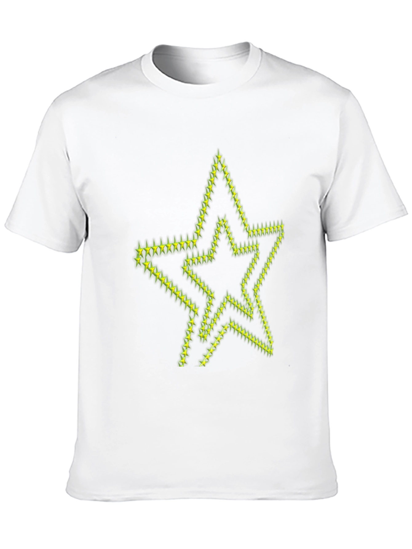 Star Graphic Print Black T-Shirt