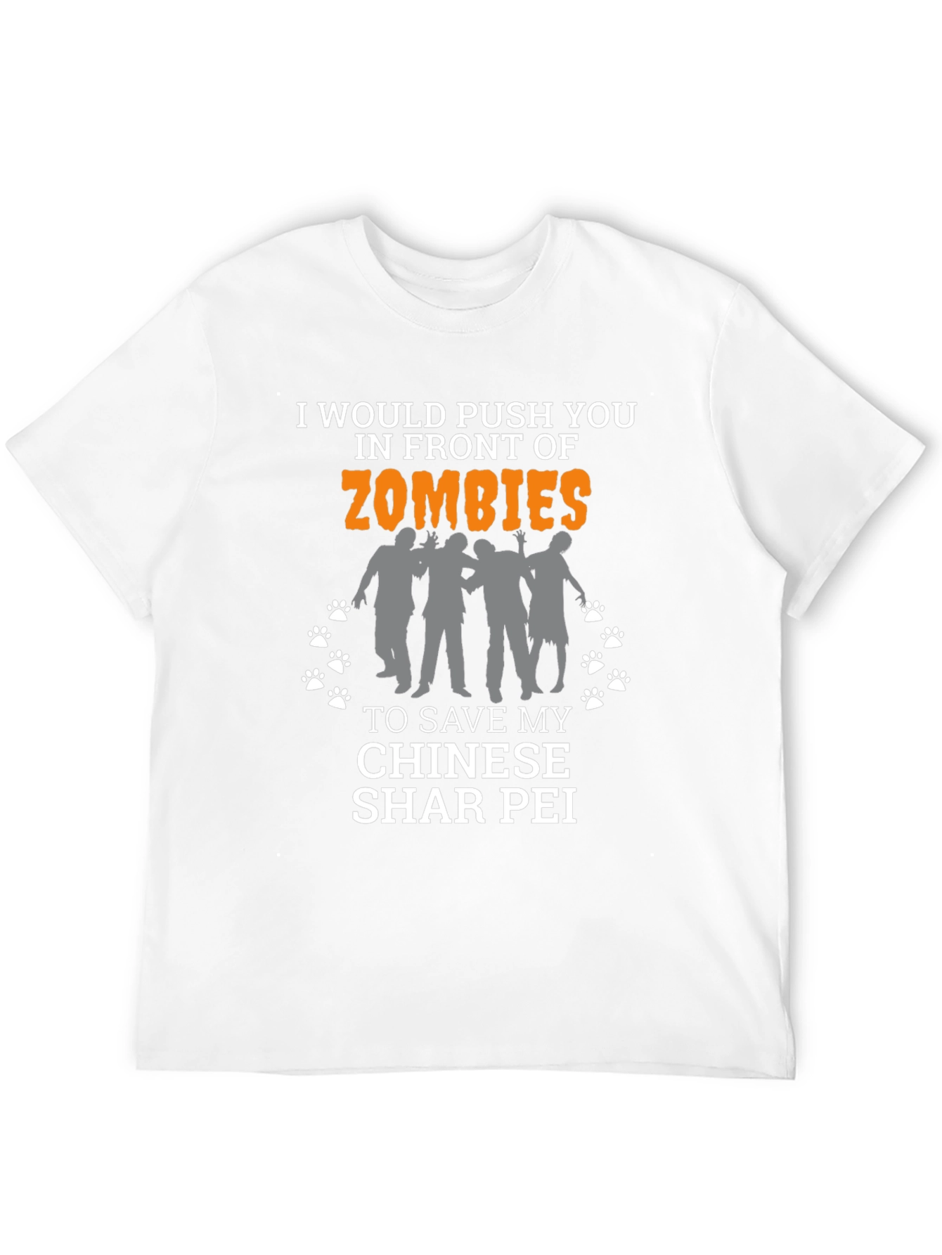 Funny Zombie Shar Pei T-Shirt