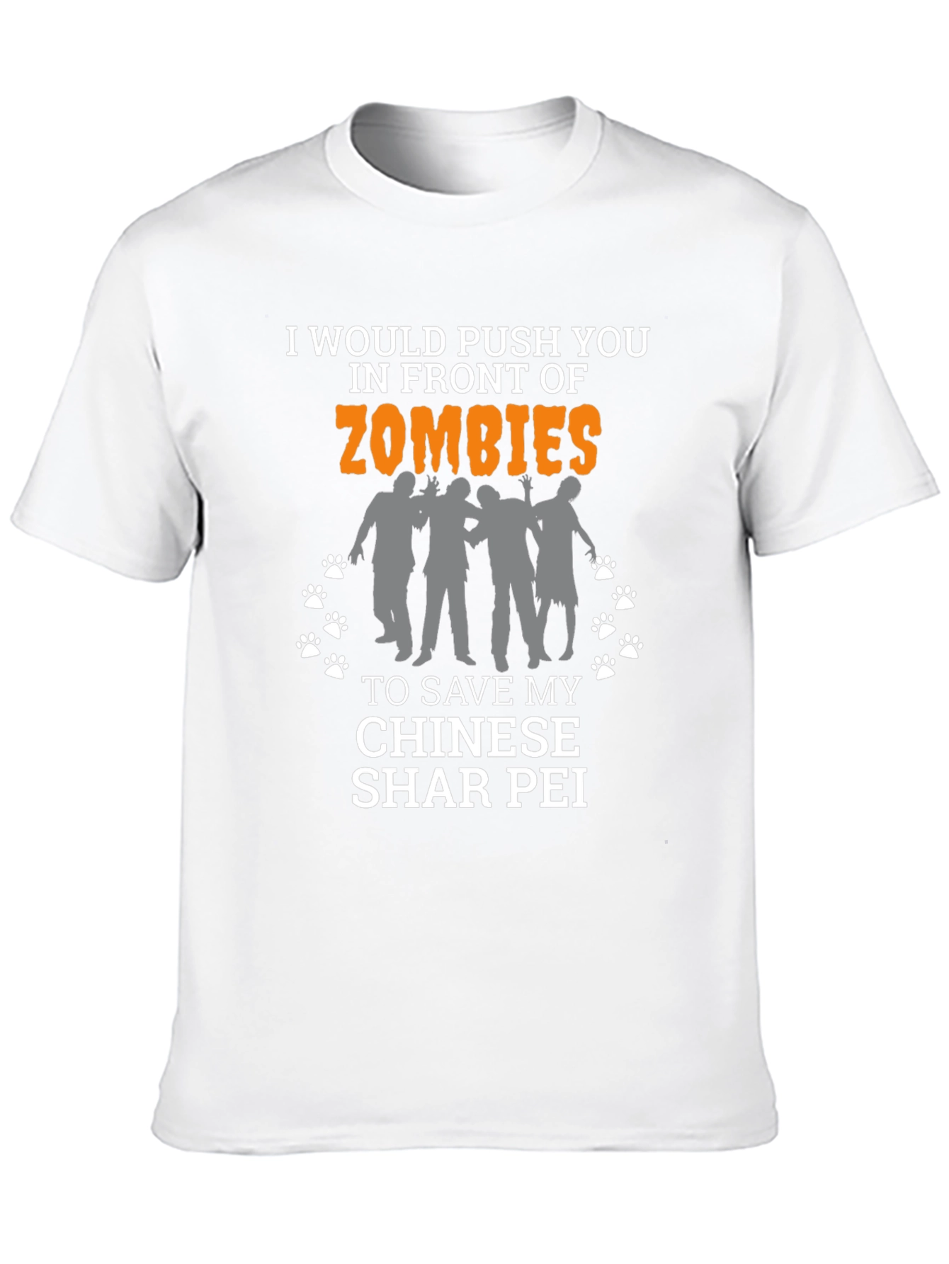 Funny Zombie Shar Pei T-Shirt