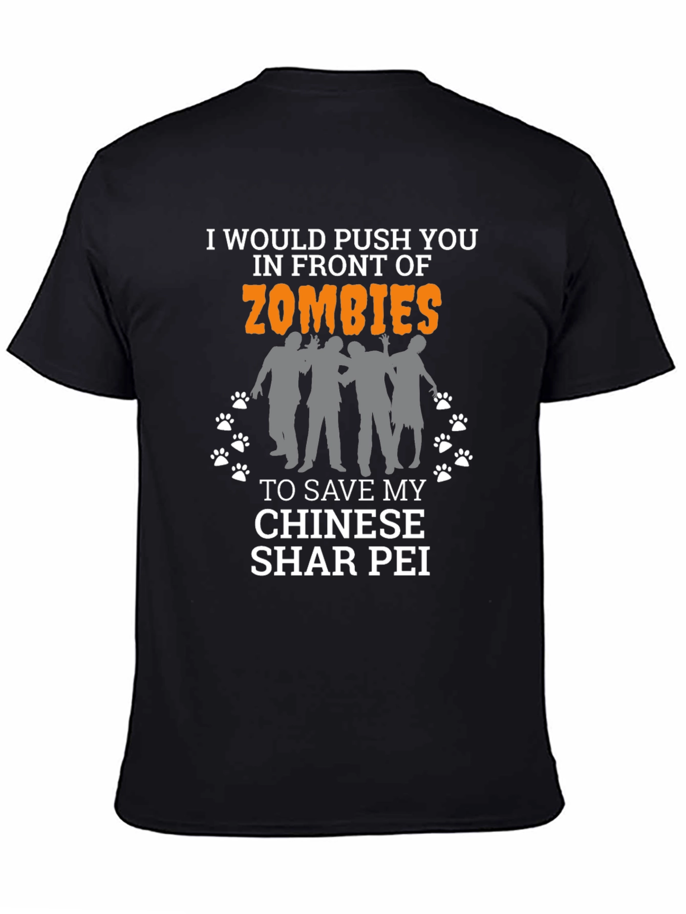 Funny Zombie Shar Pei T-Shirt