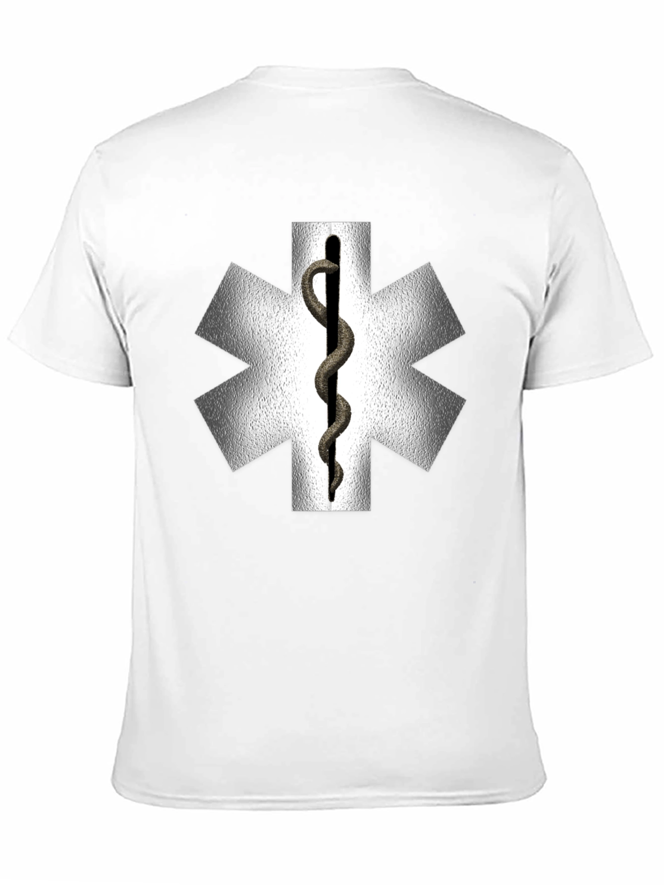 Star of Life Medical Symbol Black T-Shirt