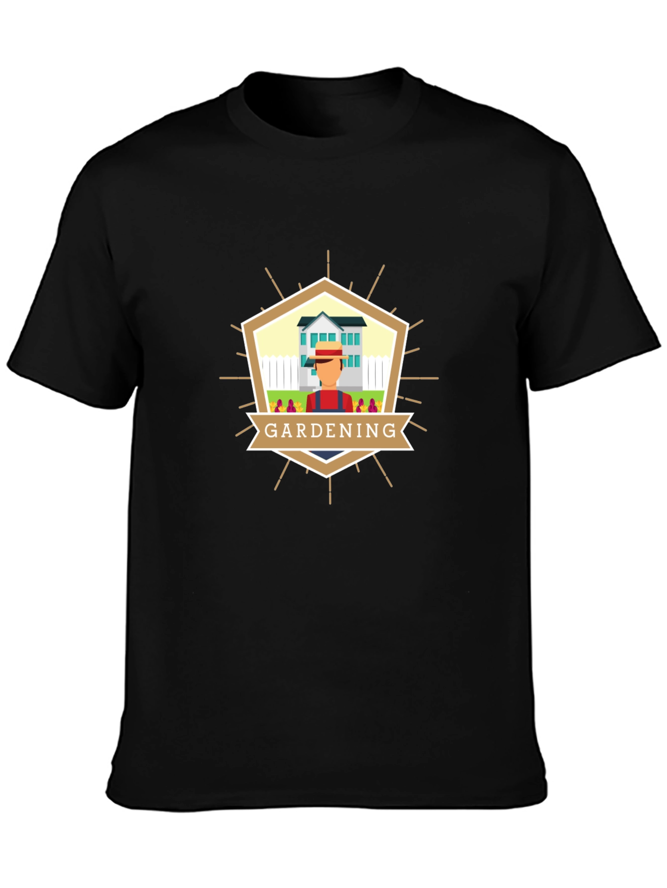 Gardening Graphic Tee - Unisex Black T-Shirt