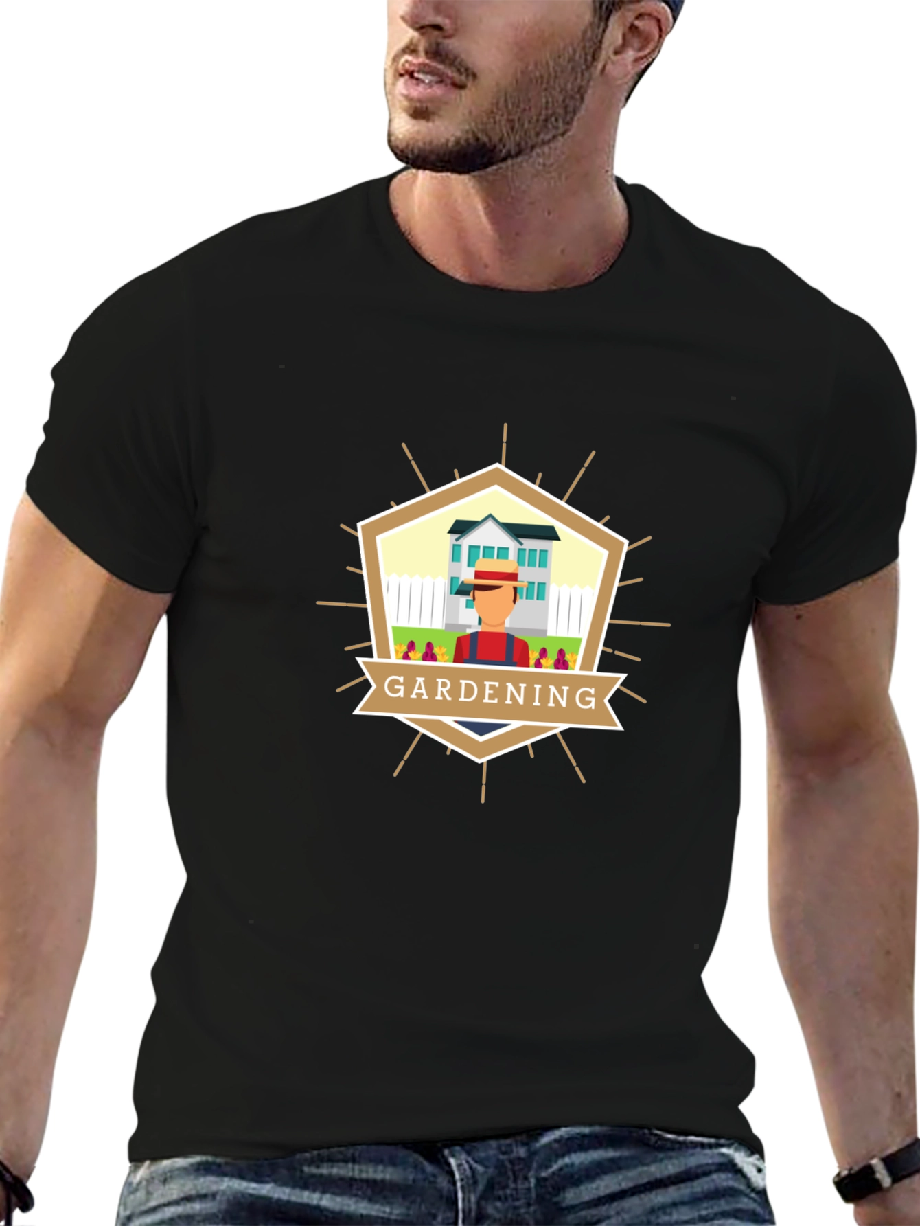Gardening Graphic Tee - Unisex Black T-Shirt