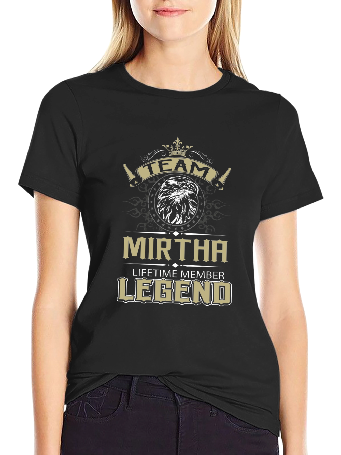 Mirtha Team Legend Black T-Shirt