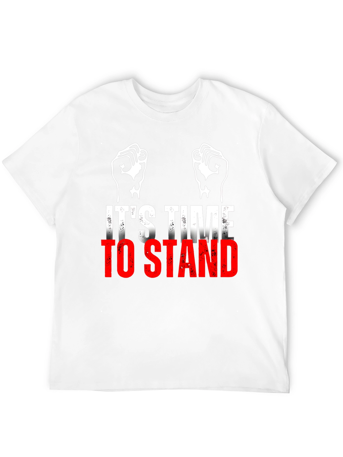 Its Time To Stand Black Graphic T-Shirt