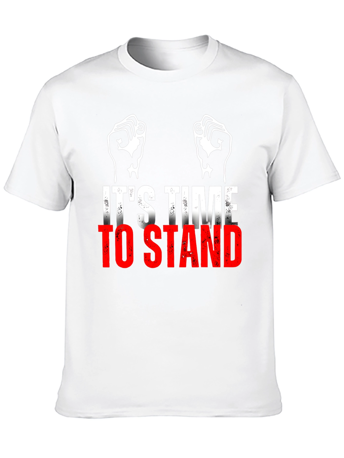 Its Time To Stand Black Graphic T-Shirt