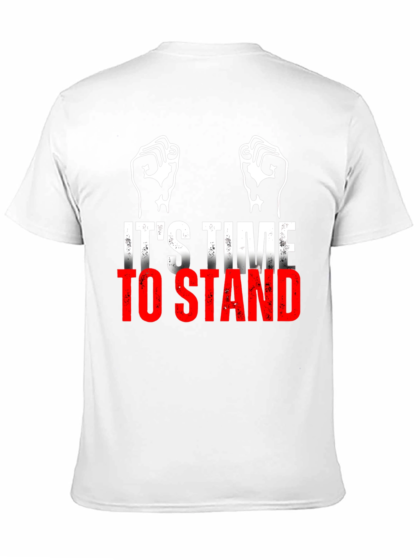 Its Time To Stand Black Graphic T-Shirt