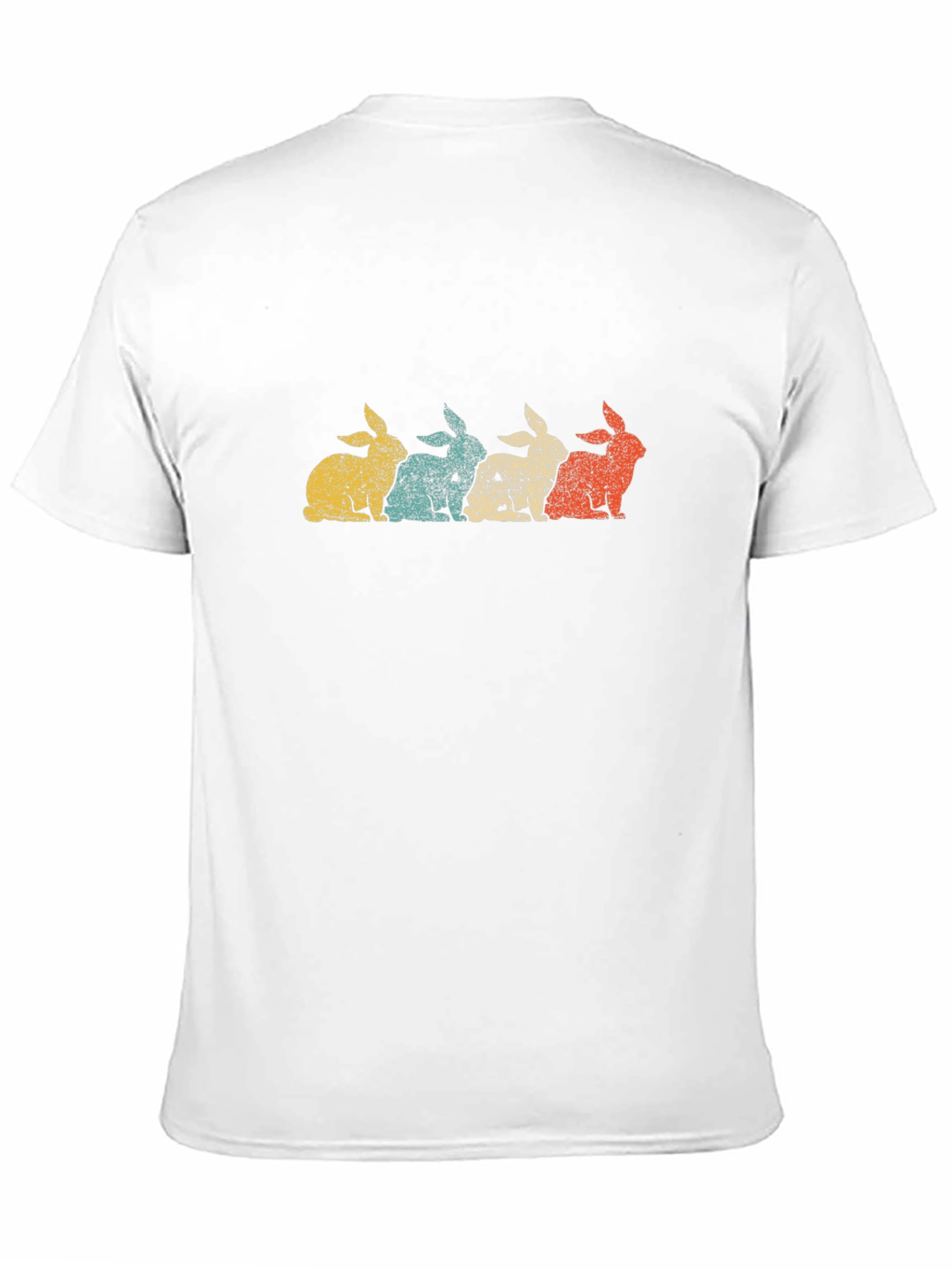 Retro Rabbit Graphic Tee - Soft Cotton Blend