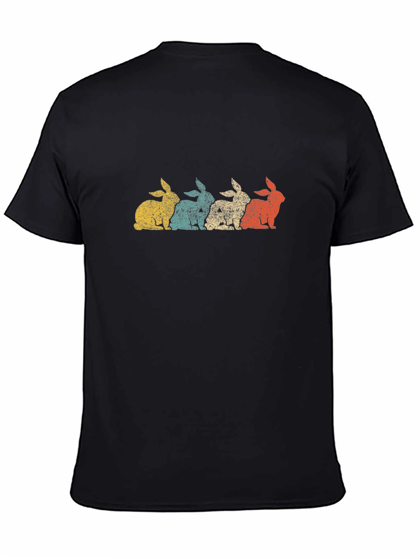 Retro Rabbit Graphic Tee - Soft Cotton Blend