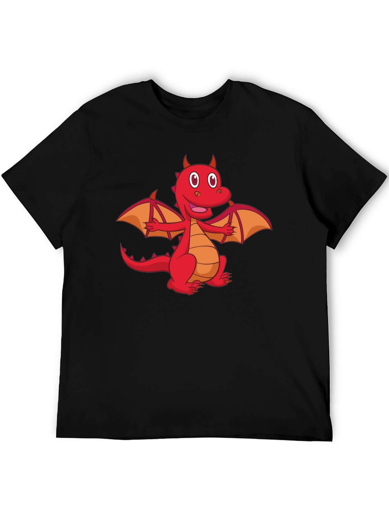 Cartoon Dragon Graphic T-Shirt