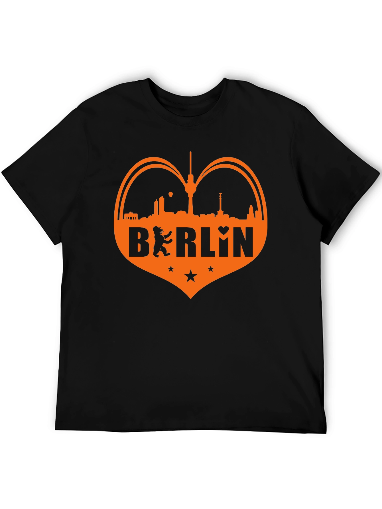 Berlin Heart Graphic Tee - Black