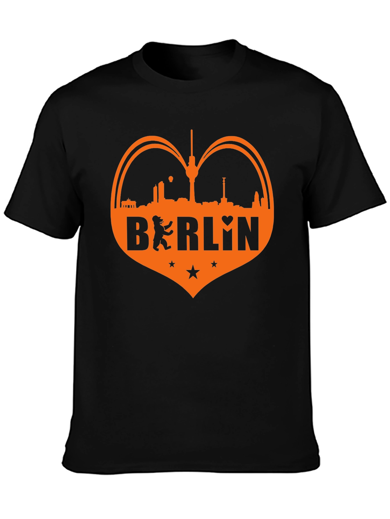 Berlin Heart Graphic Tee - Black
