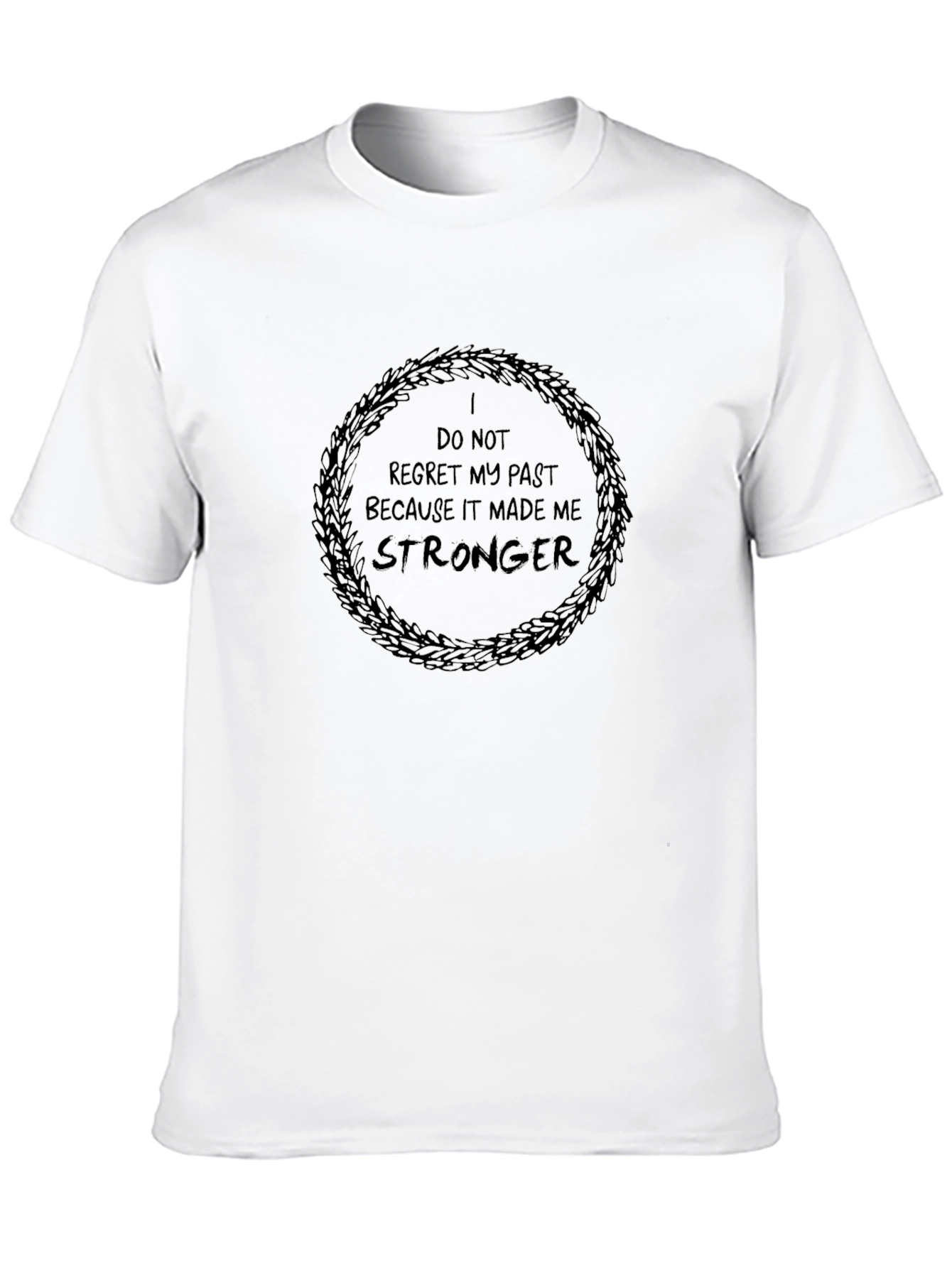 Motivational Stronger Black T-Shirt