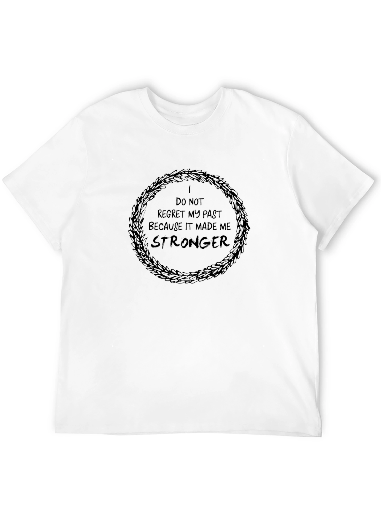 Motivational Stronger Black T-Shirt