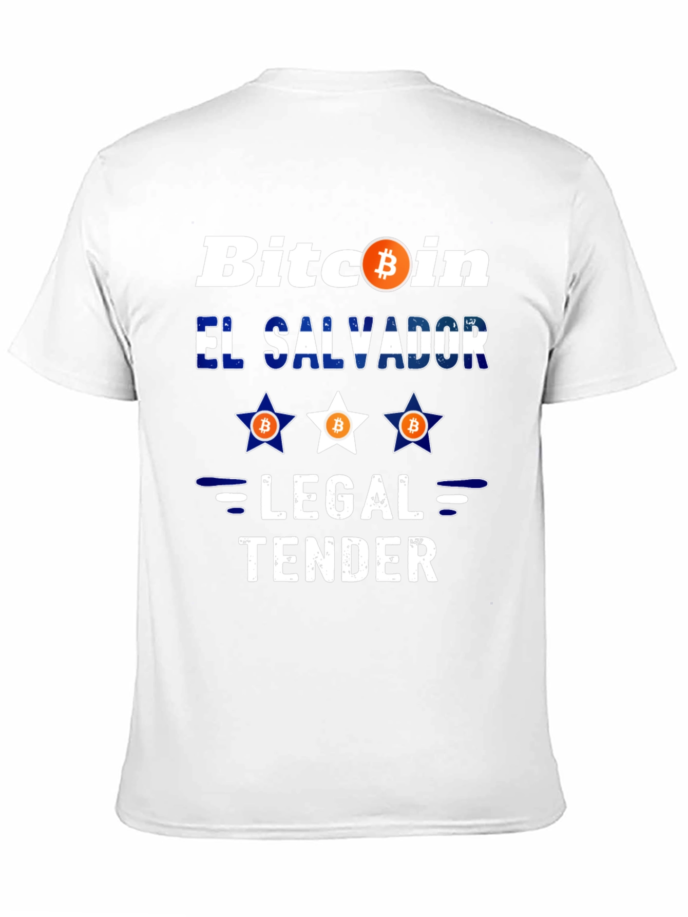 Bitcoin El Salvador Legal Tender Black Graphic Tee