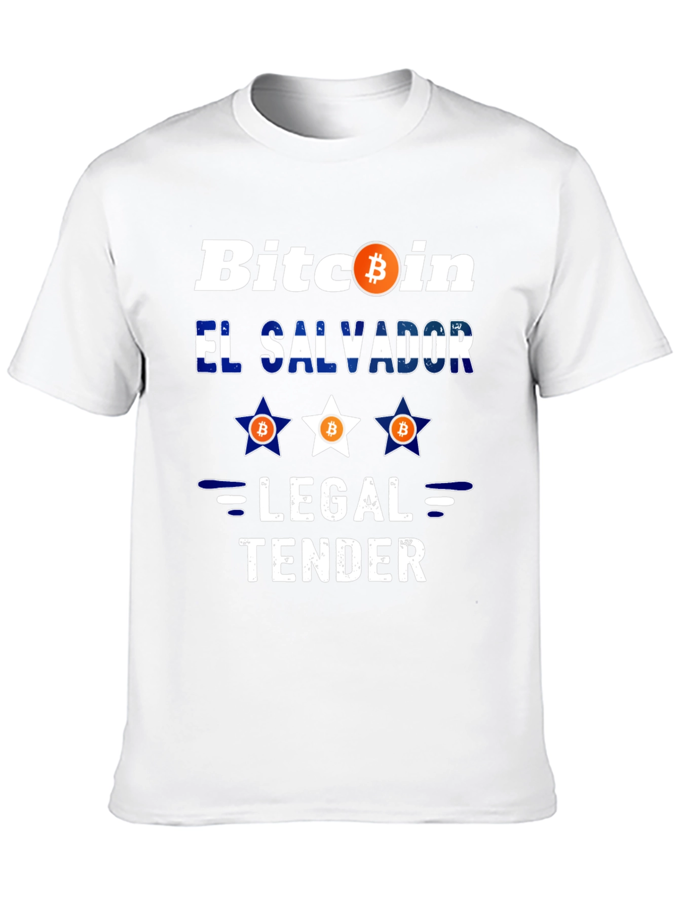 Bitcoin El Salvador Legal Tender Black Graphic Tee