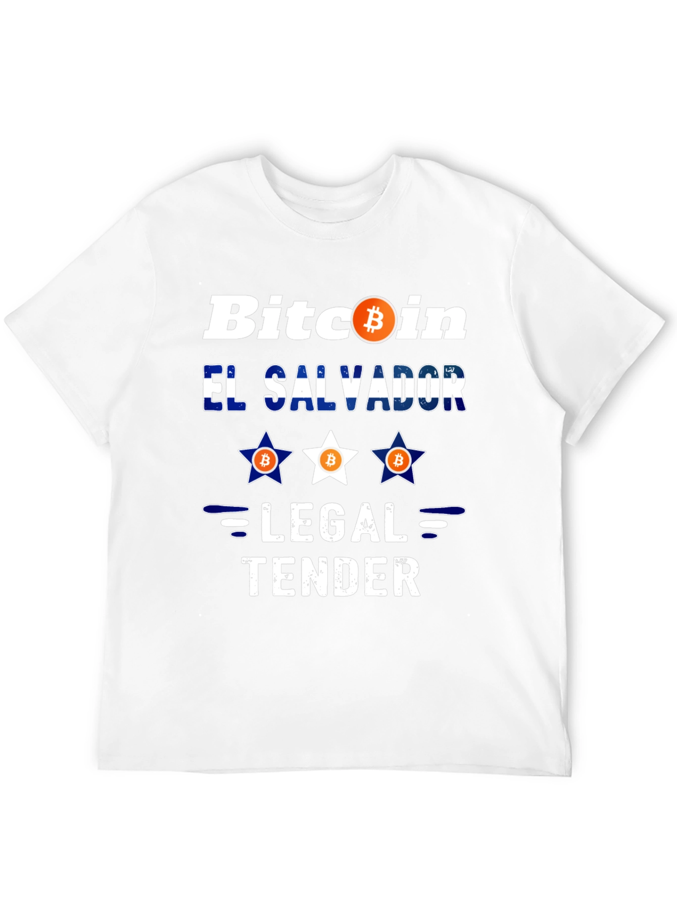 Bitcoin El Salvador Legal Tender Black Graphic Tee