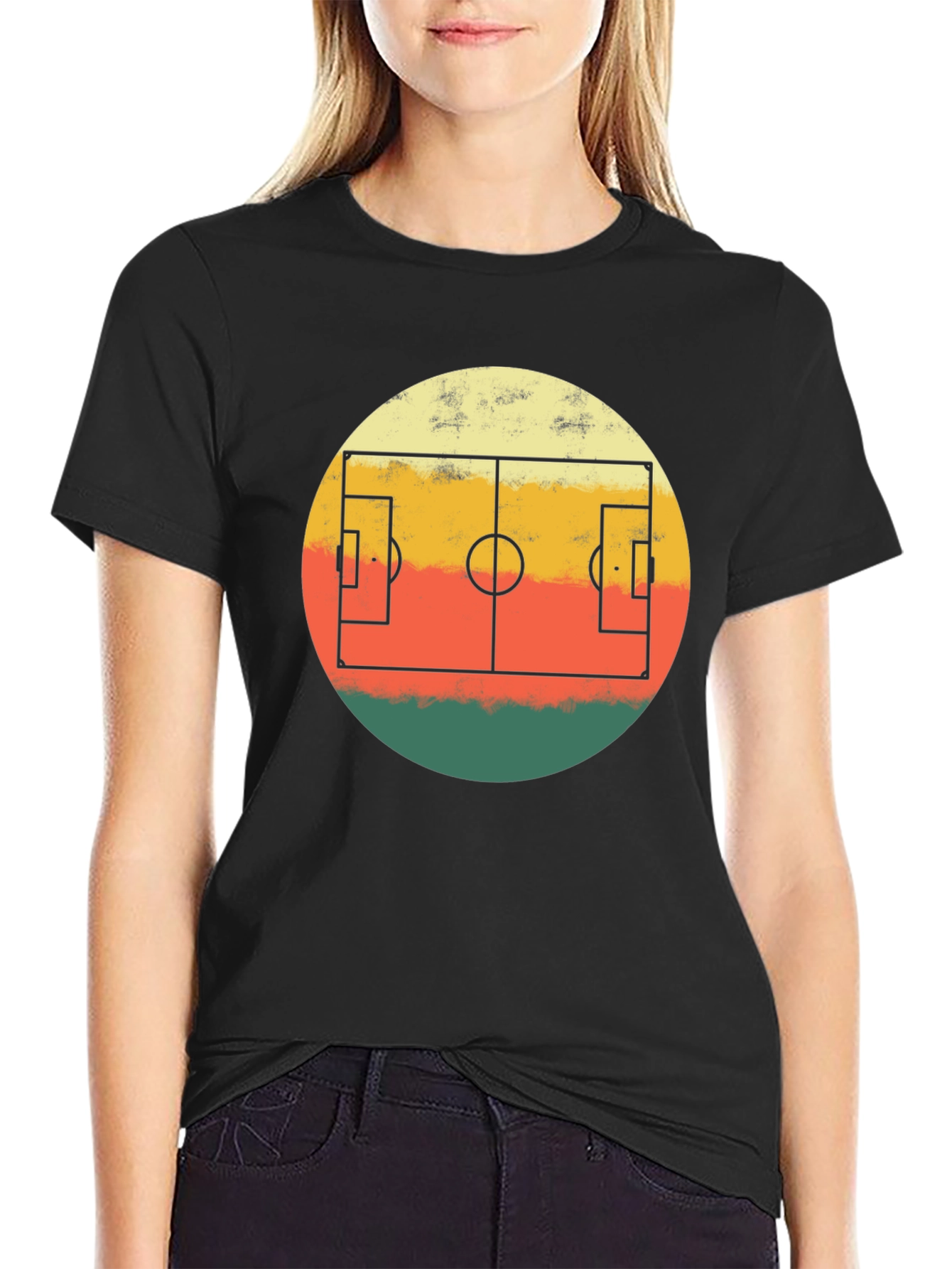 Retro Soccer Field T-Shirt